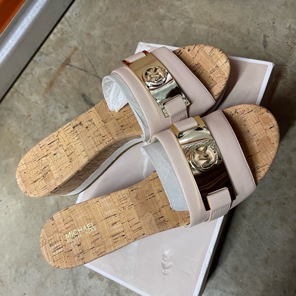 Michael Kors leather slide AUTHENTIC